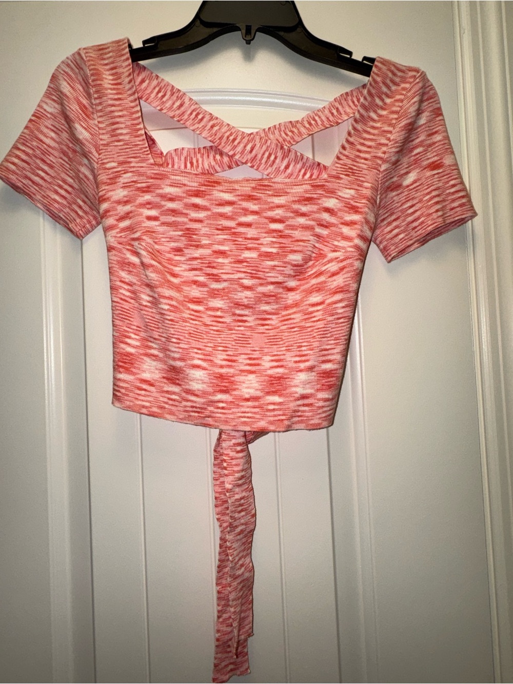Women’s orange Crisscross Tie-Back Top